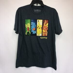 Pokémon Pullover Adult Large Multicolor Short Sleeve Graphic 100% Cotton T-shirt